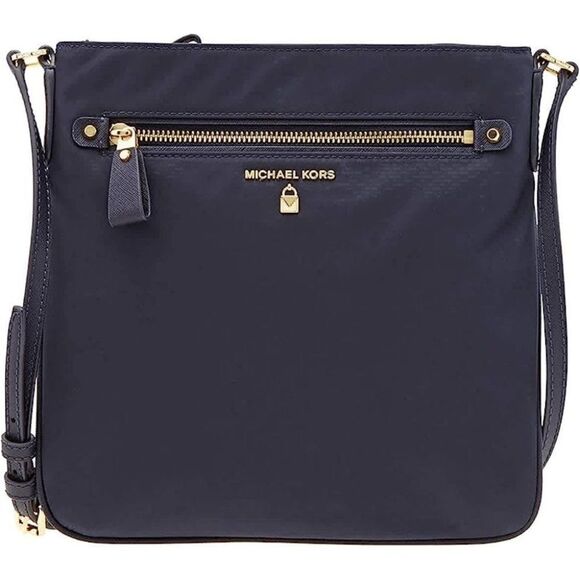 Michael Kors Women's Nylon Kelsey Large Crossbody Bag - Admiral Blue - Picture 1 of 14